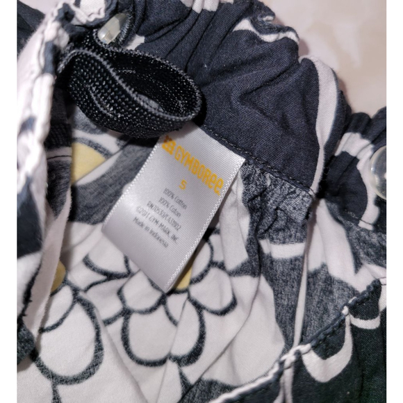 Girls Gymboree Skirt Black/White Floral Polka Dot Size 5 - Picture 2 of 2